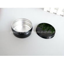 Gain de crème cosmétiques en aluminium noir brillant (PPC-ATC-050)